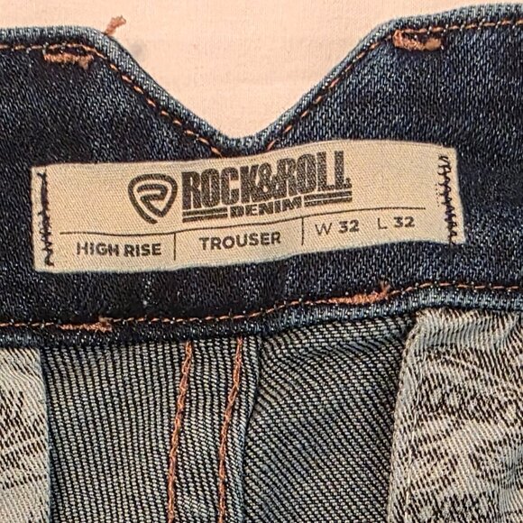 Rock&Roll women's high-rise denim trousers, size 32x32. - Picture 7 of 11